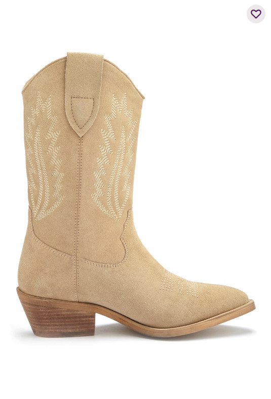 Suede Cowboy Boots