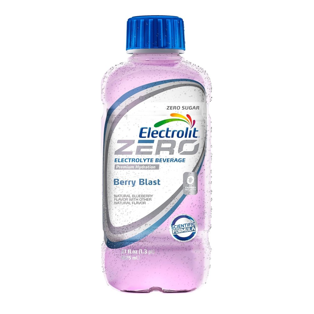 Electrolit Electrolyte Hydration & Recovery Drink, 21oz, ZERO Berry Blast,...