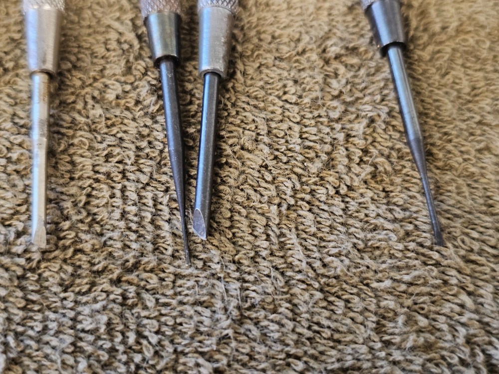 20 Moody Precision Screwdriver Mini Driver Bit Flat Head Set Changeable Tips USA