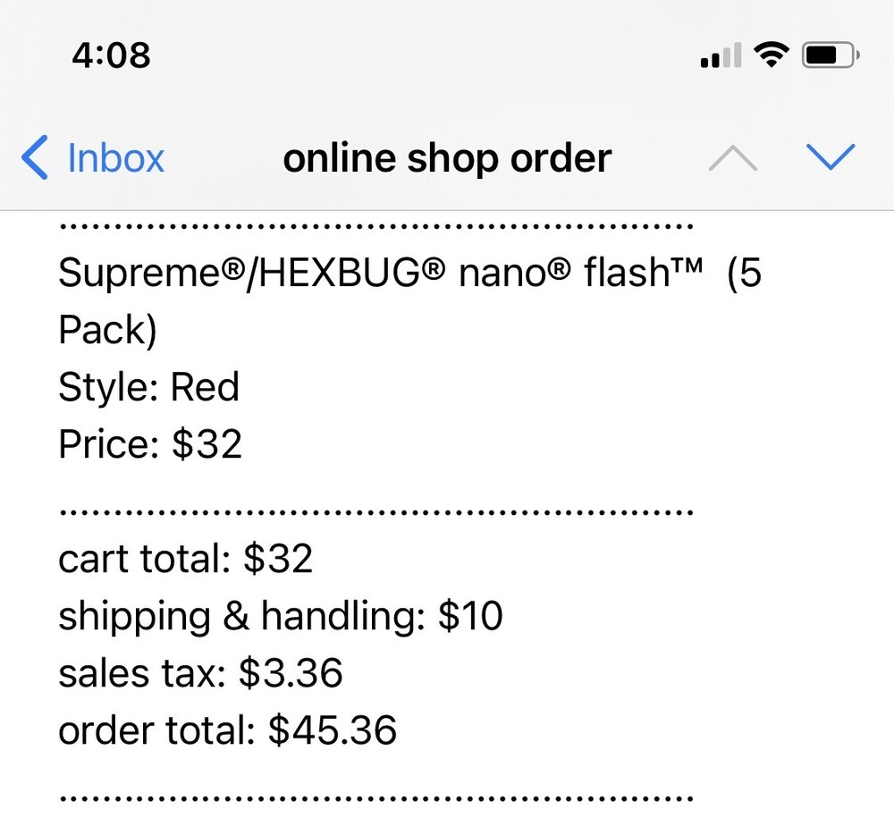 Supreme Hexbug Nano Flash 5 Pack RED 100% Authentic US exclusive SHIPS NOW