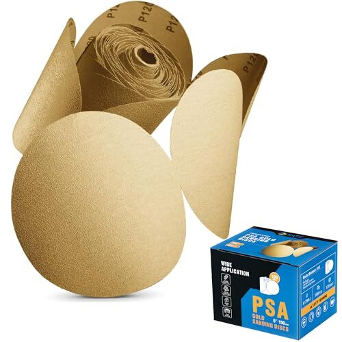 S SATC 100 PCS PSA Sanding Discs 6 Inch Adhesive Backed Assorted Styles