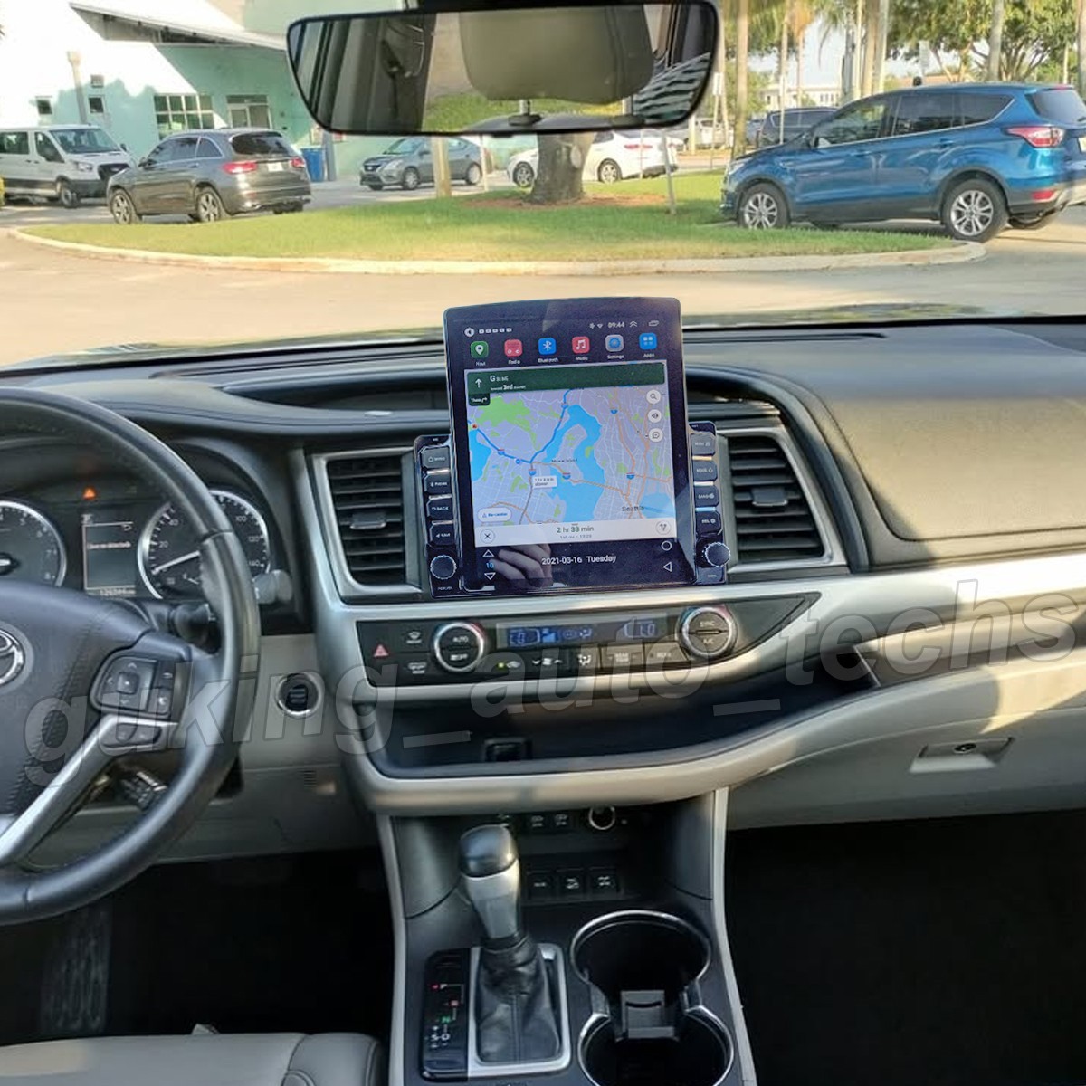 CarPlay For 2014-2019 Toyota Highlander 9.7" Android 13 Car FM Radio GPS Stereo