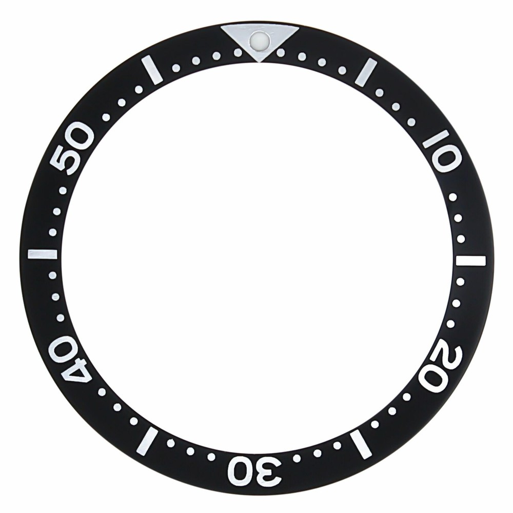 FLAT REPLACEMENT BEZEL INSERT BLACK FOR WATCH 38MM X 31.50MM