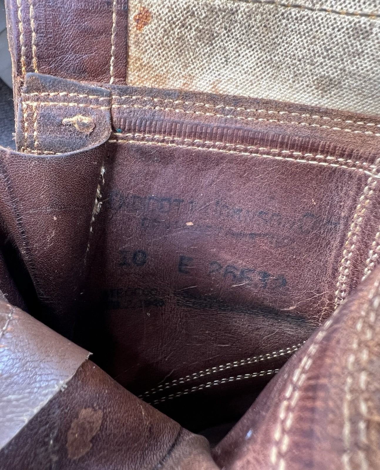 Vtg Wwii US Army Military M-1943 M43 Double Buckle Combat Boots 1940s Mens 10 E