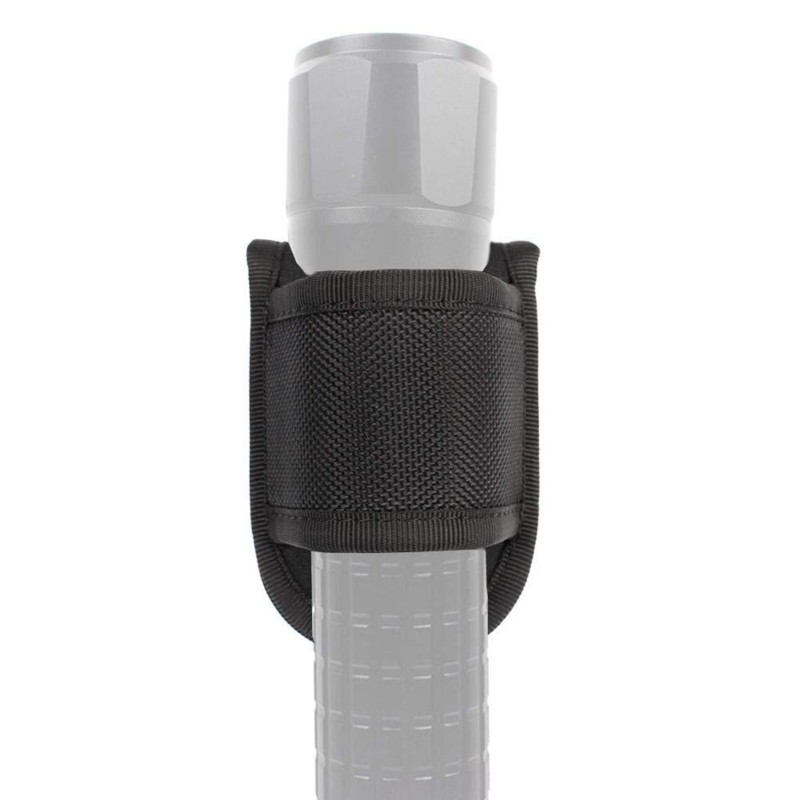 Open Top D Cell Compact Light Holder Camping PU Leather Flashlight Pouch Holster