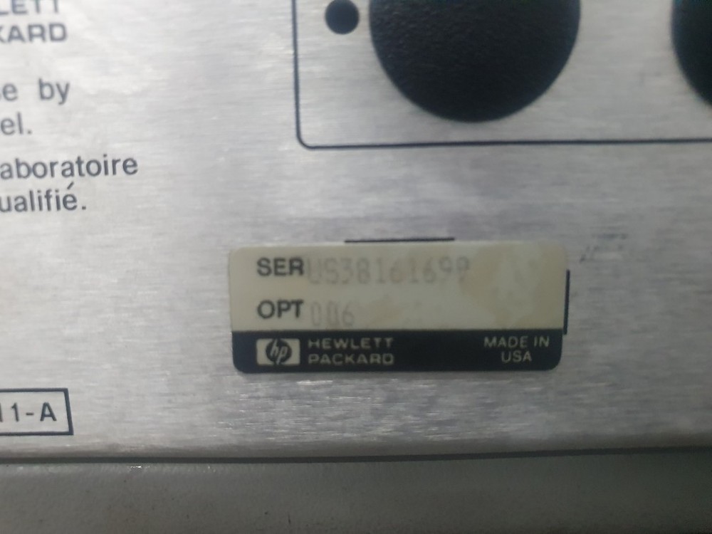 HP 8753E Network Analyzer, 30 kHz - 6 GHz, Opt 006