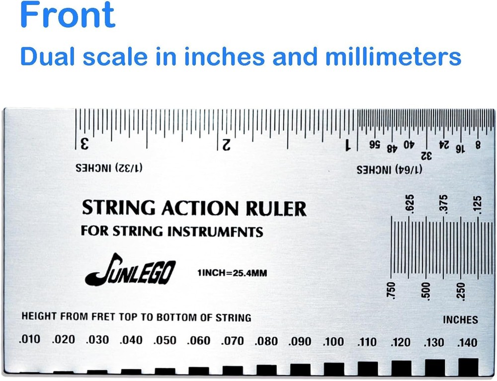Guitar Action Gauge Ruler, String Height for