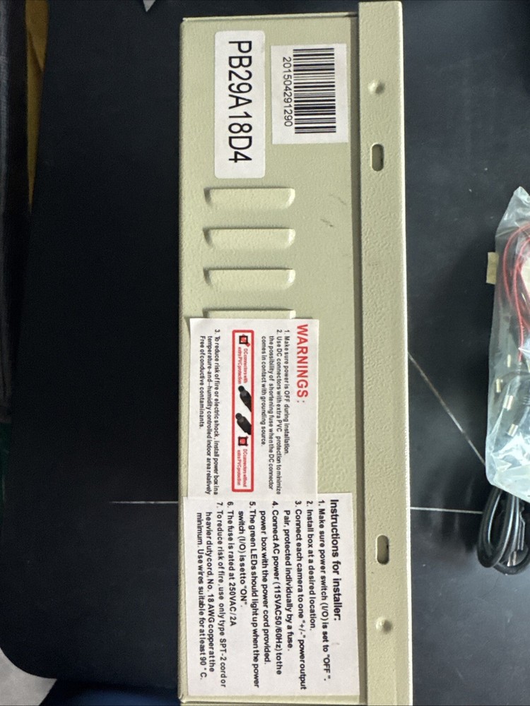 SPT Security Systems 15-PB29A18D4 18 Port CCTV Power Box Beige