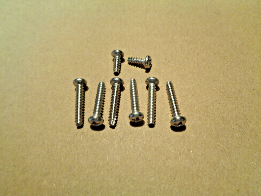 FITS NINTENDO NES CASE & CONTROLLER PLUG SCREWS (8 SCREWS TOTAL) U.S. SHIPPING!