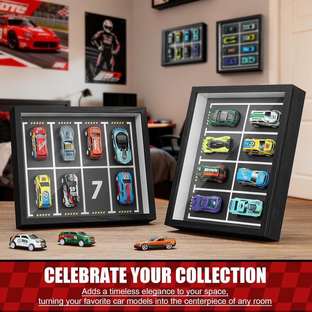 Dustproof 1:64 Diecast Acrylic Display Box - Wall Mount & Tabletop Options