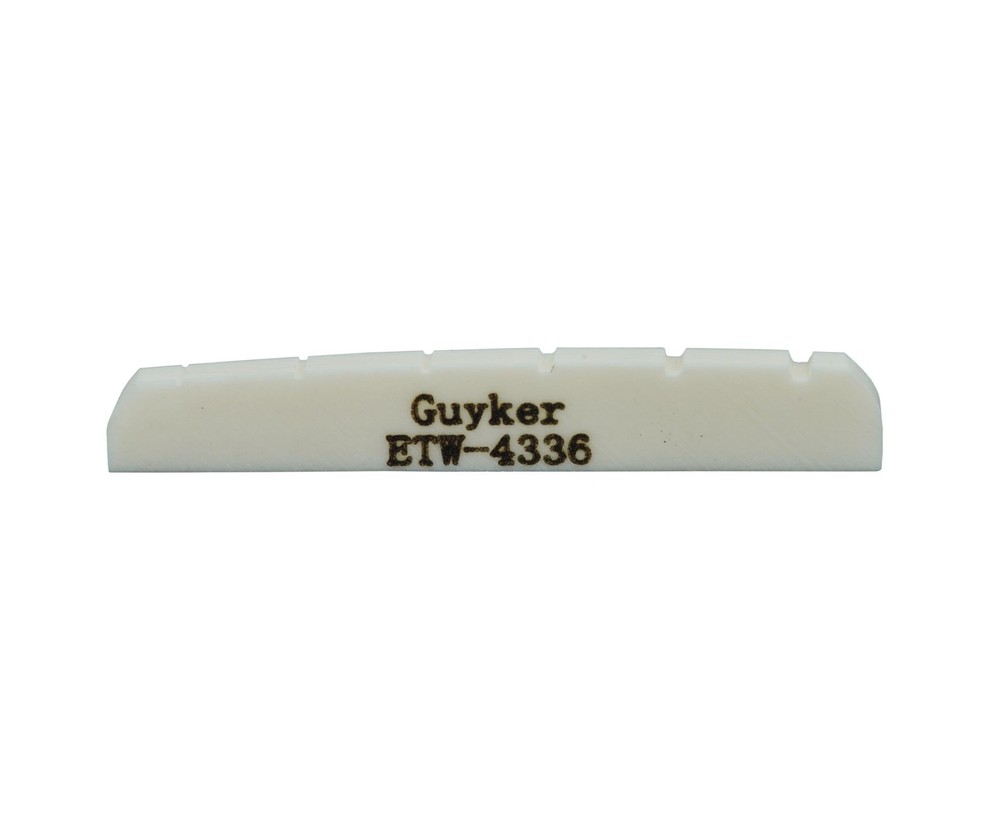 Guyker 43mm Guitar Bone Nut - White Pre-Slotted Bone Nuts for 6 String ST Str...