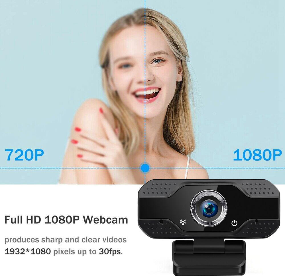1080P Webcam Video Game Working Streaming Microphone Web Camera For PC Computer