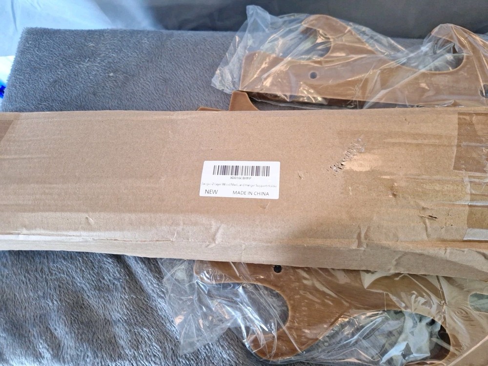 2 Layer Wood Made Wall Mount Bracket Samurai