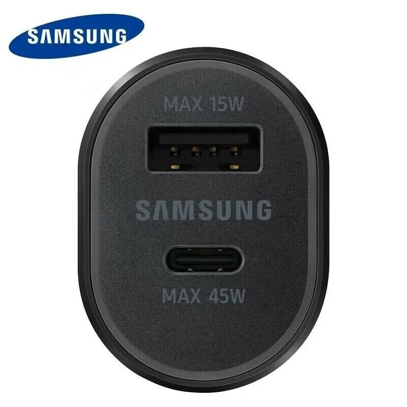 Samsung 45W Dual Car Charger with Cable Super Fast Charging &Type-C-/s22/s23-