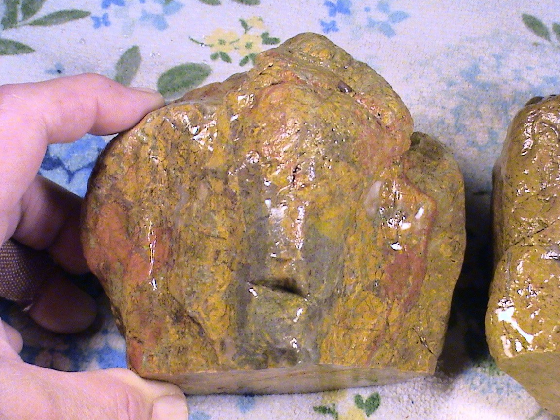 Mixed Yellow Jasper Agate Lot, Rough Natural Lapidary Rocks, 5 LBS, 6 OZ, #291