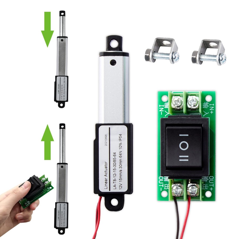Micro Linear Actuator with Switch Controller, 2 Stroke Small Electric Motion Act