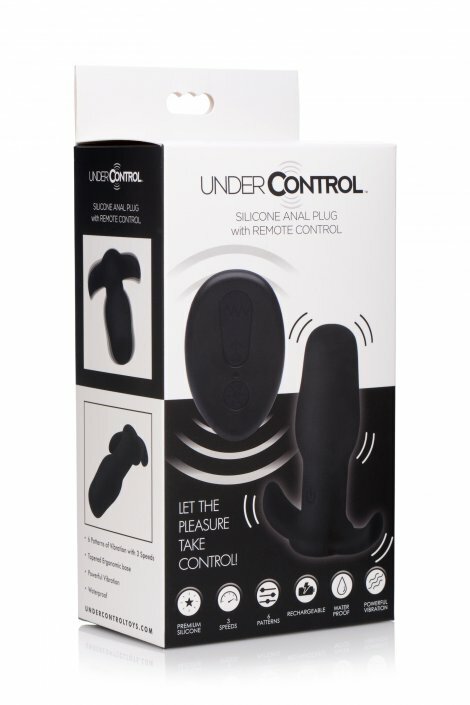 Silicone Anal butt plug with Wireless remote-control USB Rechargeable