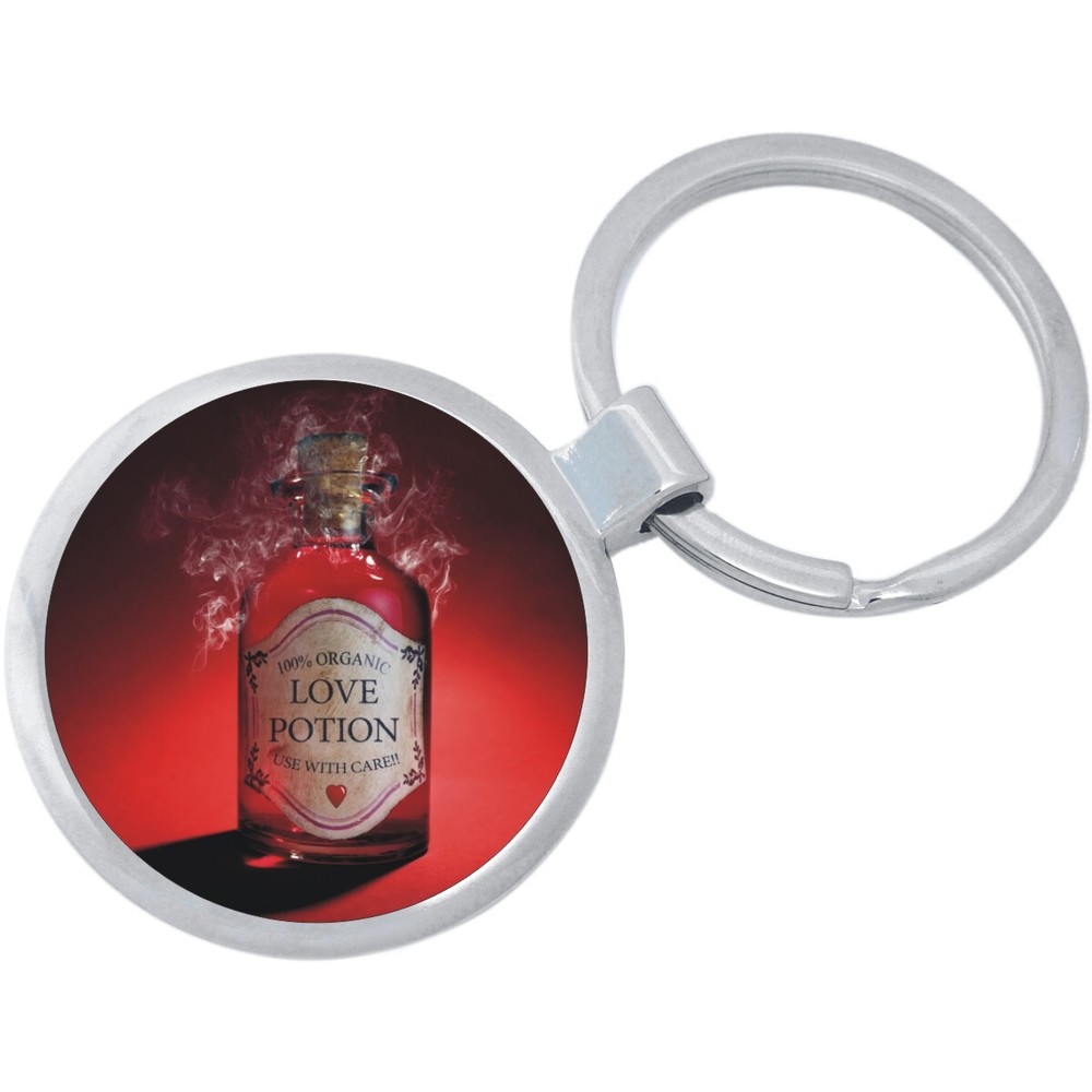 Love Potion Red Keychain - Includes 1.25 Inch Loop for Keys or Backpack