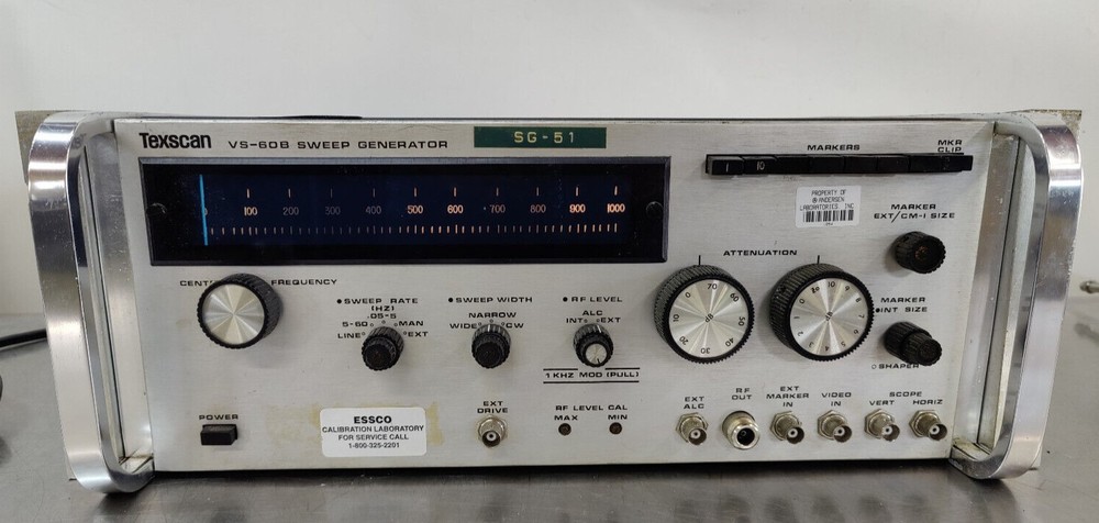 Texscan Sweep Generator Model Number # VS-60B Tested & Working