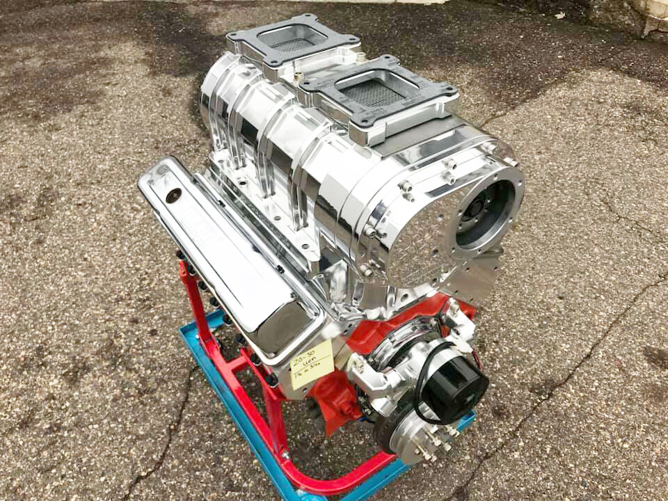 372 C.I. SMALL BLOCK CHEVY BLOWER SUPERCHARGER MOTOR COMPLETE NEW