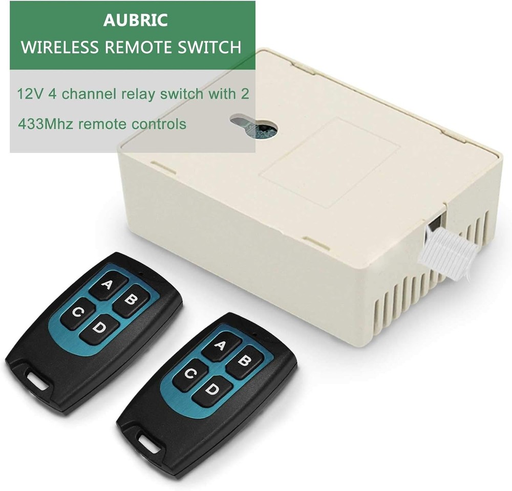 Wireless RF Relay Module 12V 4 Channel Kit