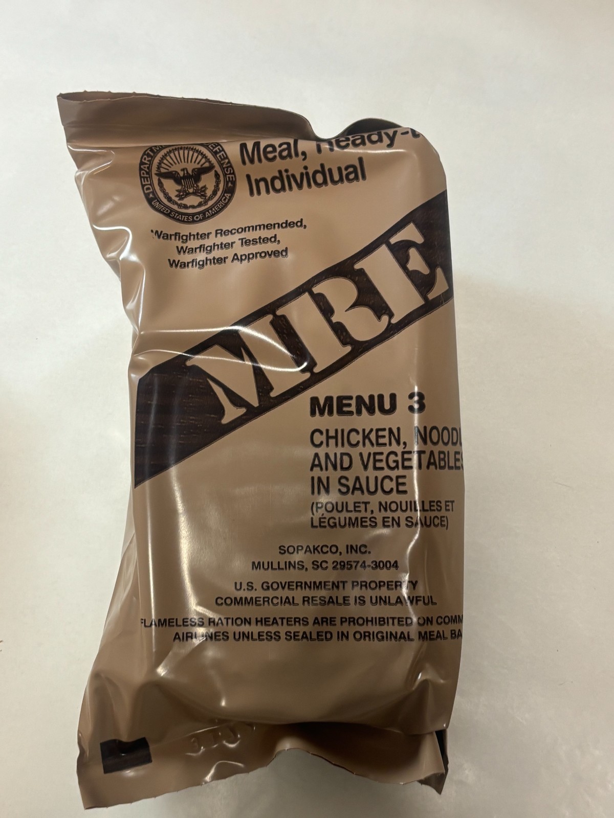 MRE US Military INSP 2026 - Case A + Case B (24 Total Meals) Or single case