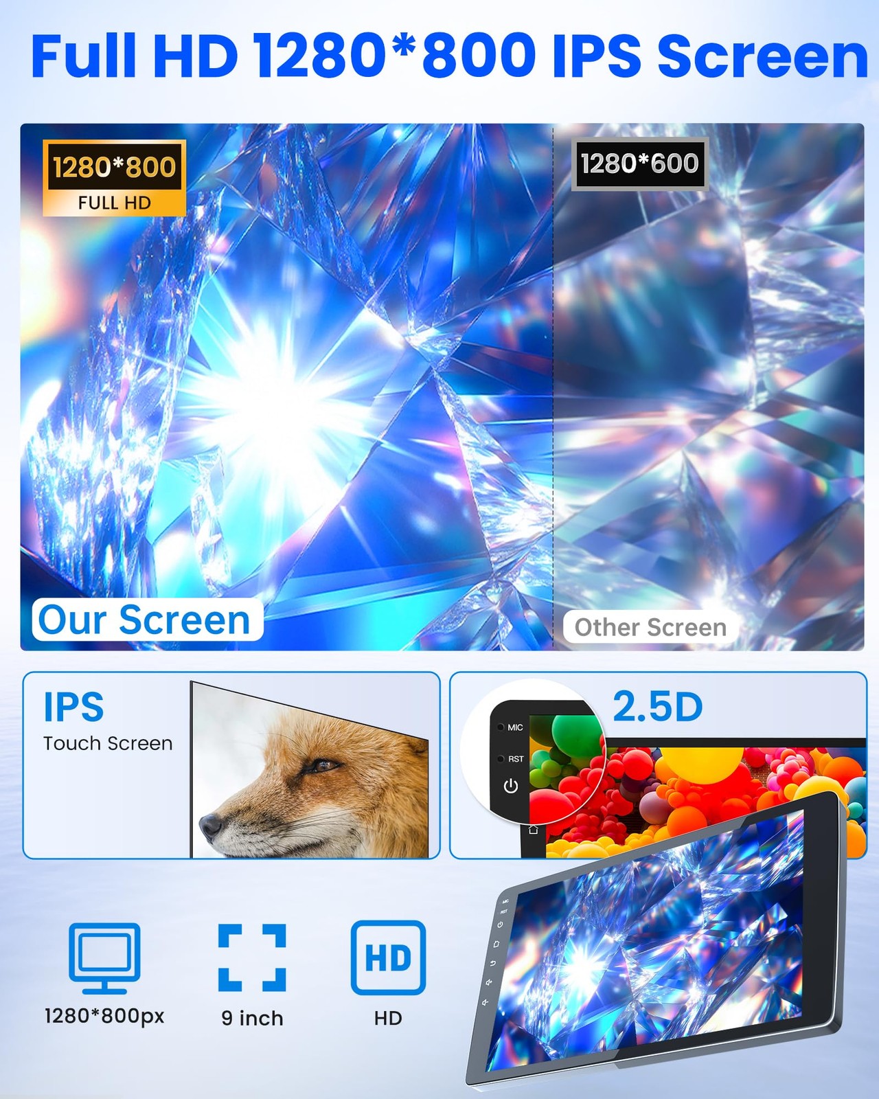 For Toyota 4Runner 2003-2009 With JBL Carplay Android13 Car Stereo Radio GPS 64G