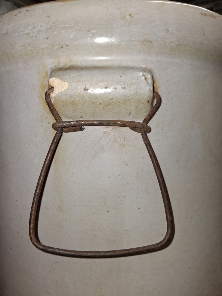 Vintage RUCKELS STONE WARE #8 CROCK VERY NICE