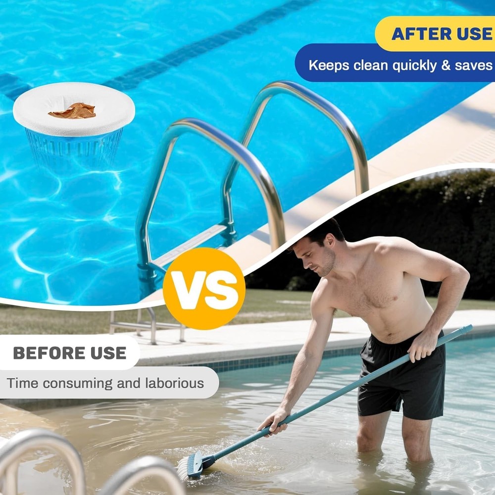 Durable 50PCS Nylon Pool Socks - Efficient Debris Filtration for Clean Pools