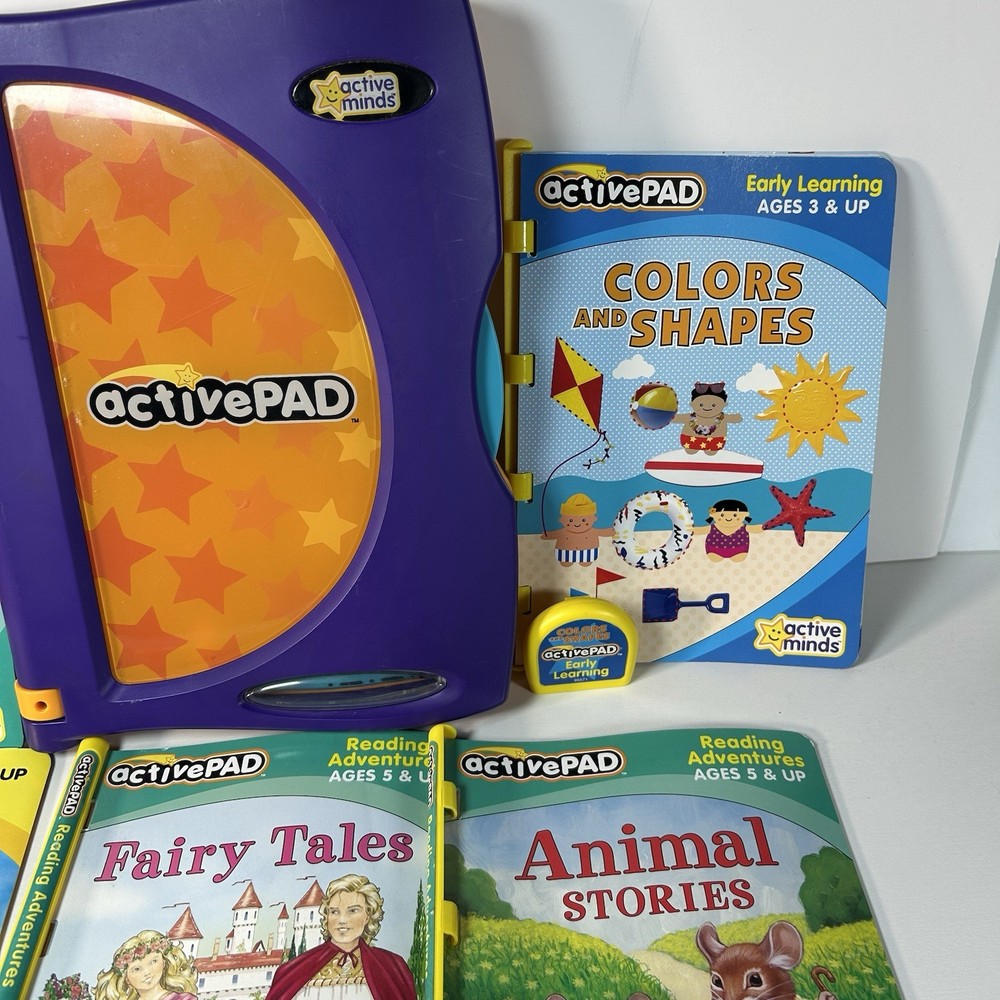 Active Minds ActivePAD (2003) Treasury Of Learning With 8 Book Packs TESTED