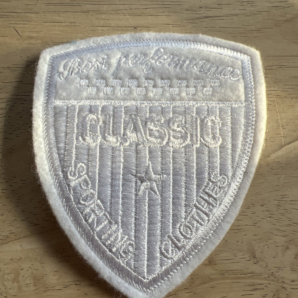 VTG BEST PERFORMANCE CLASSIC SPORTING CLOTHES WHITE PATCH NEW