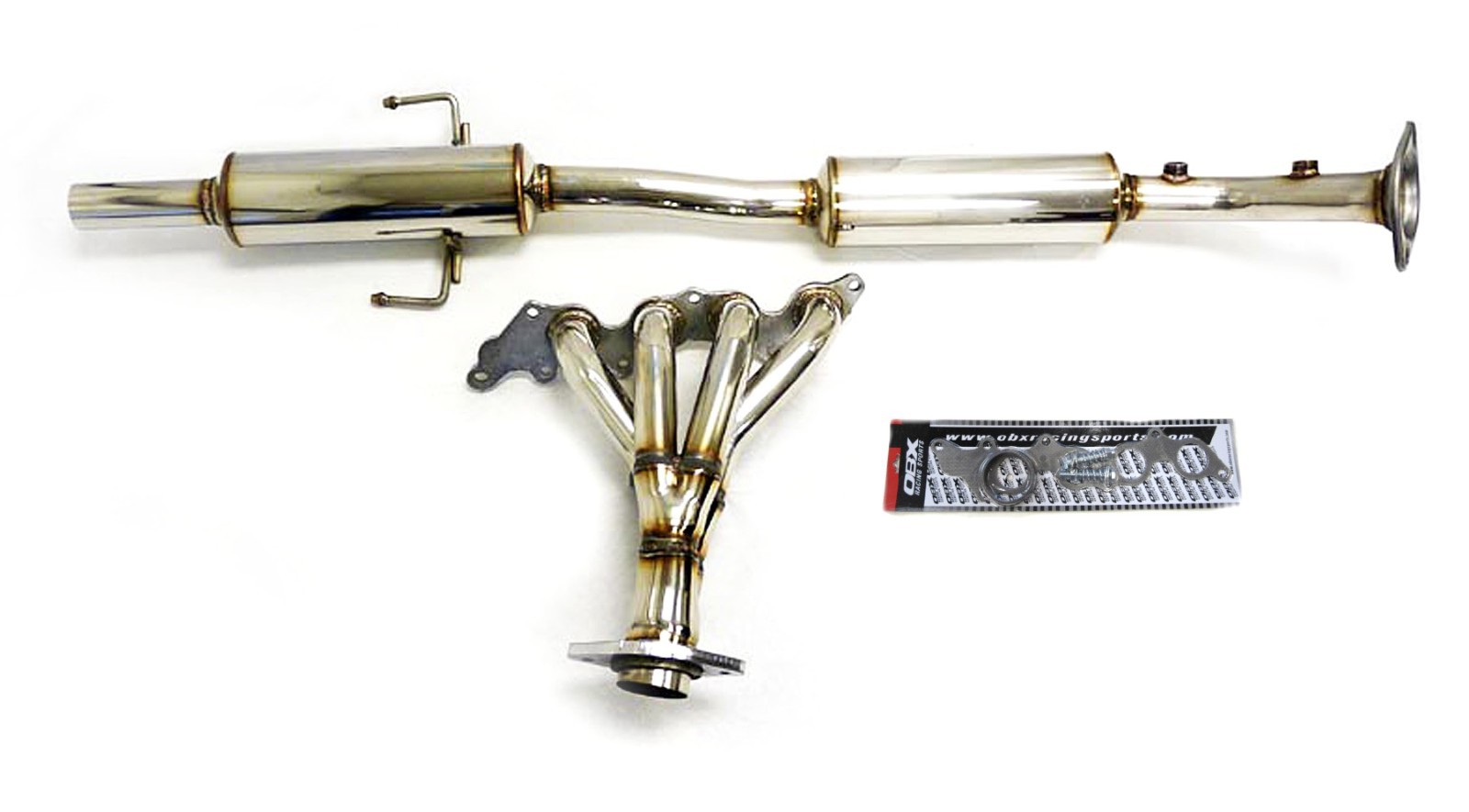 OBX Stainless Exhaust Manifold 2002-2008 Mazda 6 2.3L 4cyl 4-2-1 2O2