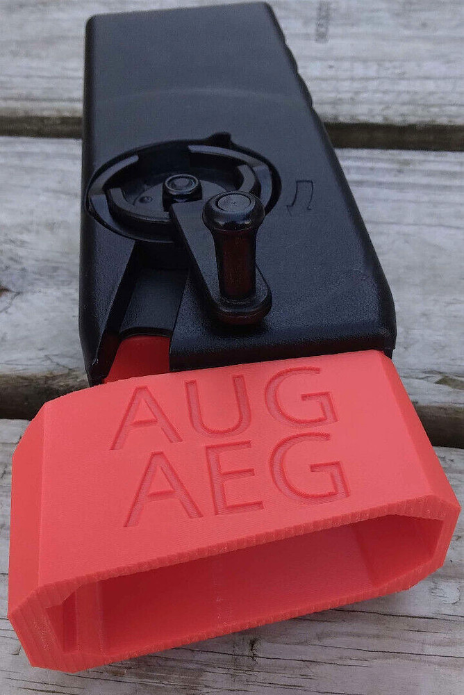 Airsoft AUG AEG Odin Speedloader Adapter (Red)
