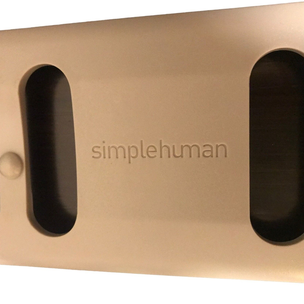 SIMPLE HUMAN Gray Plastic Wall Plate Bathroom Wall-Mount Face Plate
