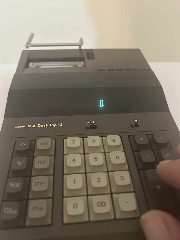 Vintage Sears PD 10 Adding Machine/Calculator Good Condition!