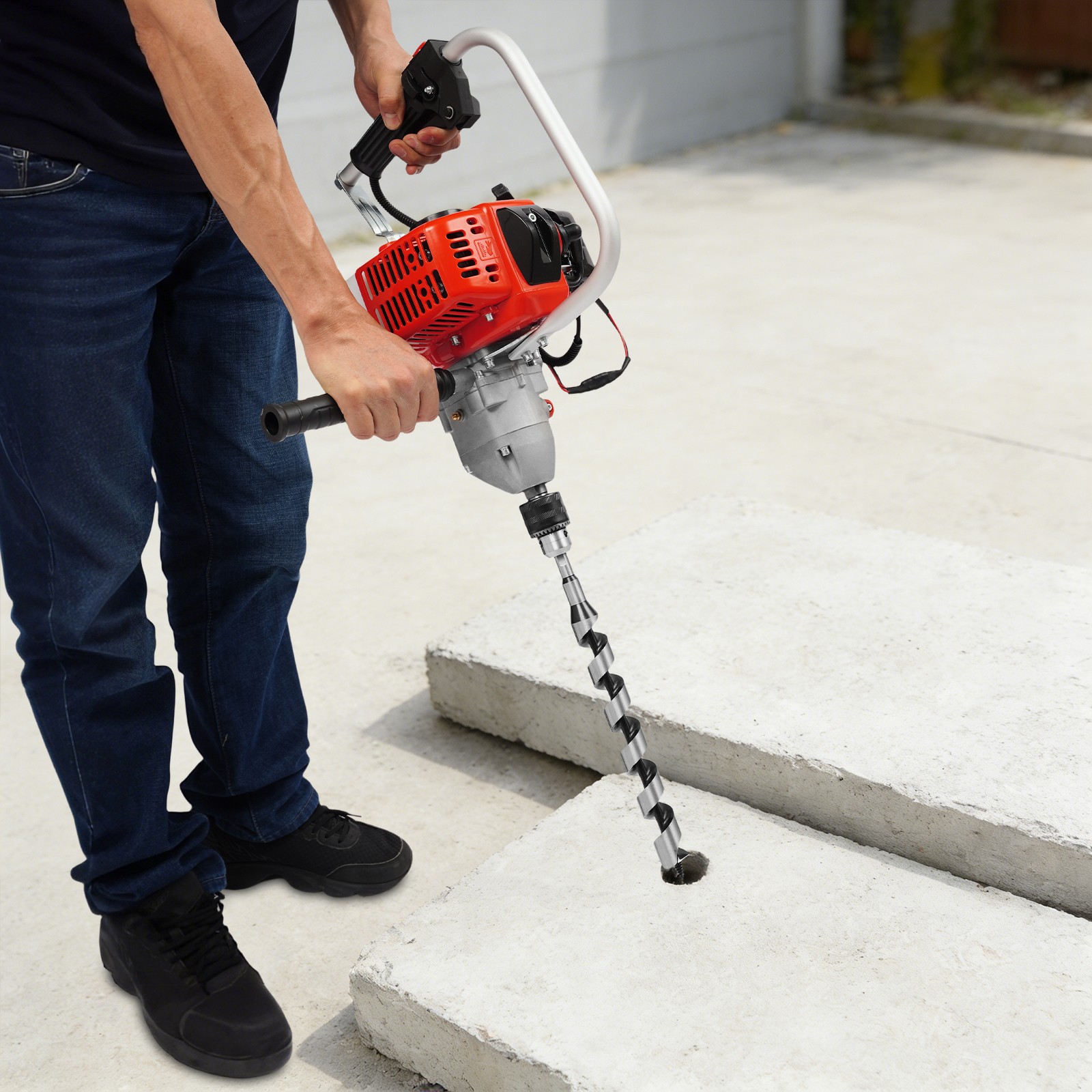 Gas Post Hole Digger Portable Auger Drill Machine For Fencing Landscaping