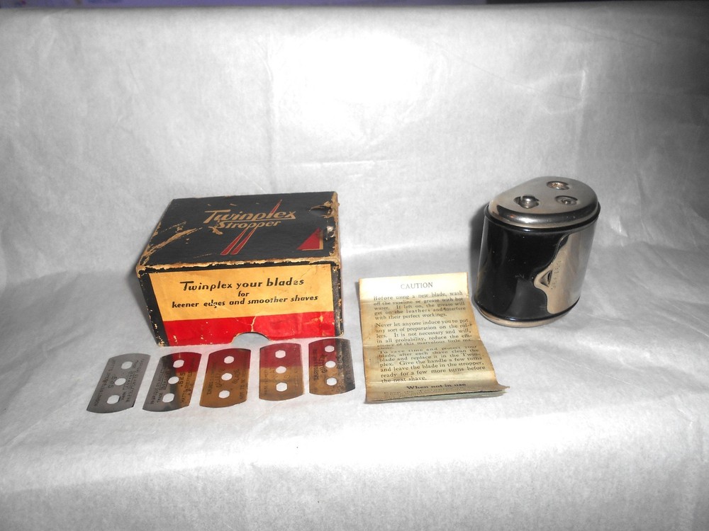 Twinplex Stropper Razor Sharpener W/ Instructions G-100 - Gillette/Probak