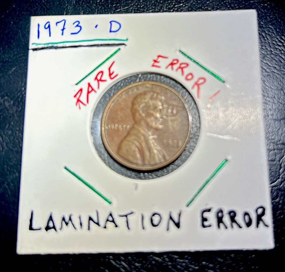 1973 D Penny Error