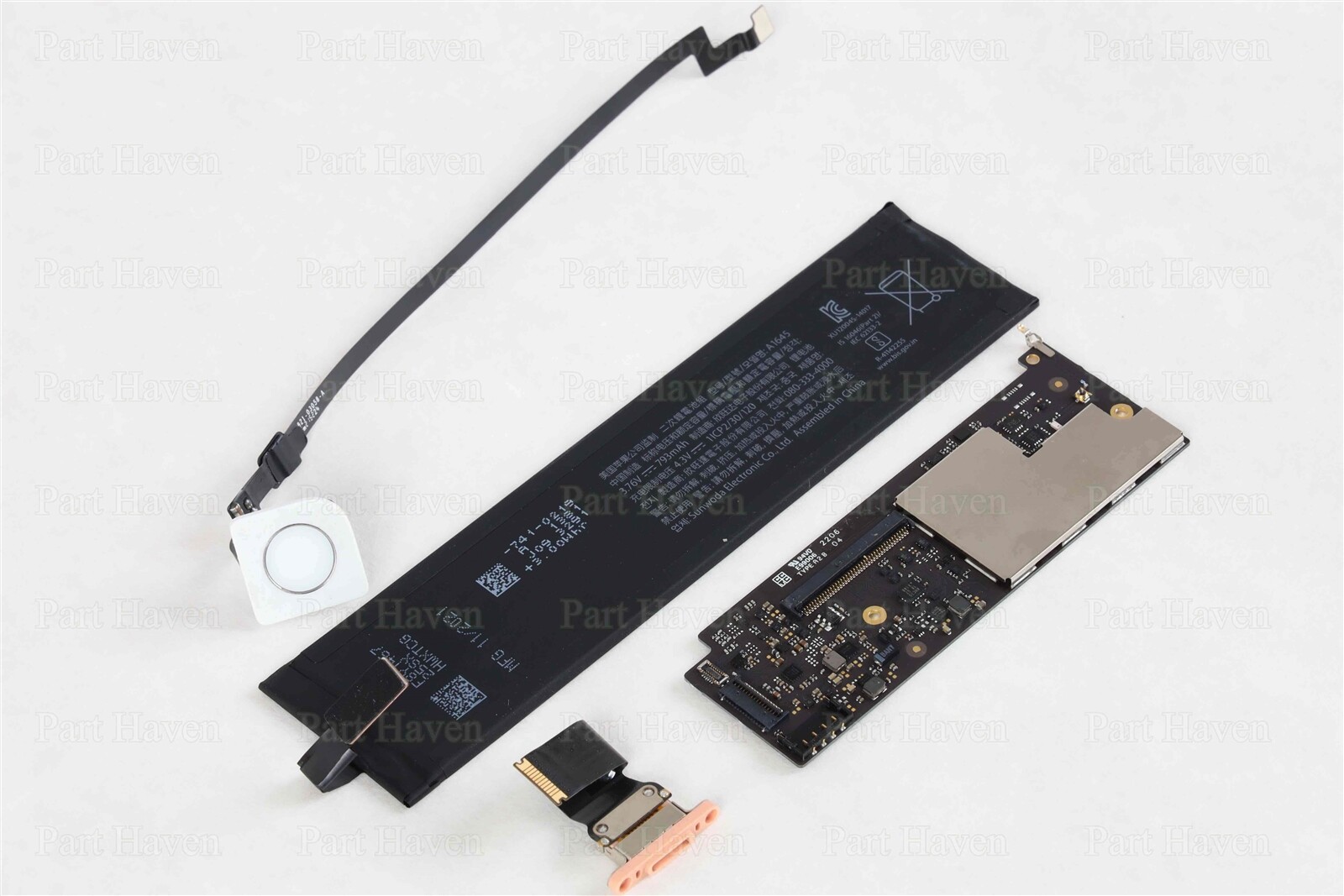 Magic Keyboard || Touch ID Sensor || Control Board || Lighting port || Battery