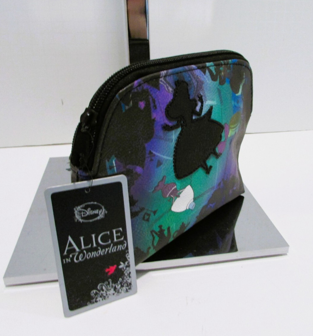Disney Loungefly Alice in Wonderland Falling Cosmetic Make-up Bag NWT RARE