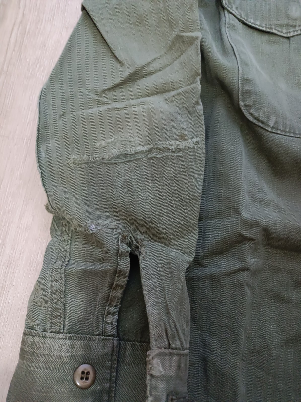 very rare M-1953 P53/P58 USMC HBT utility shirt Marine Corps Vietnam War