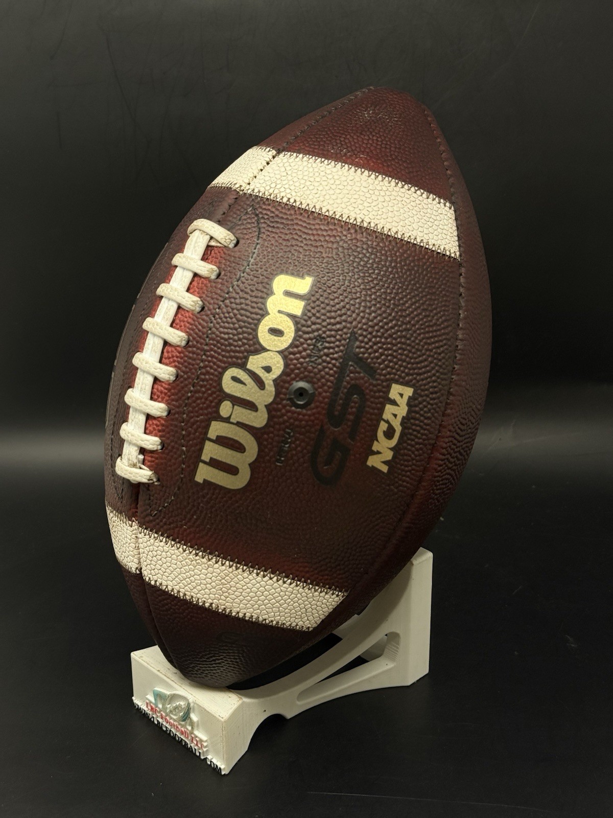 Wilson GST Full-Size Red Football Game Prepped Mudded Conditioned Tacked NEW
