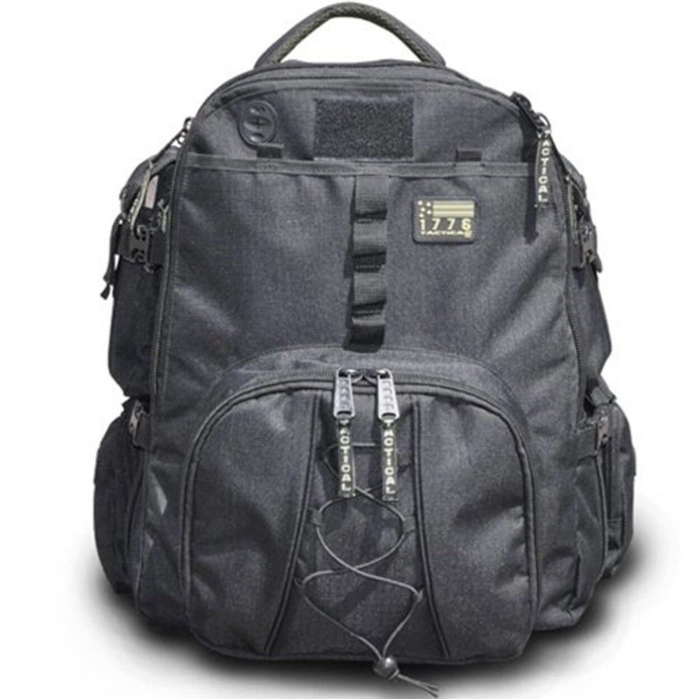 1776 SECOND AMENDMENT RANGEPACK Heavy Duty Black Tactical Backpack Outdoor Bag
