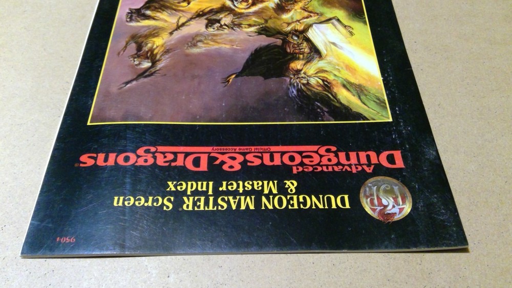 Advanced Dungeons & Dragons Dungeon Master Screen & Master Index 9504 W/SCREEN!
