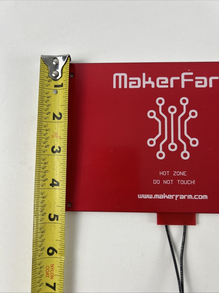 MakerFarm Heatbed 7.25’’x4.75’’ for 3D Printer