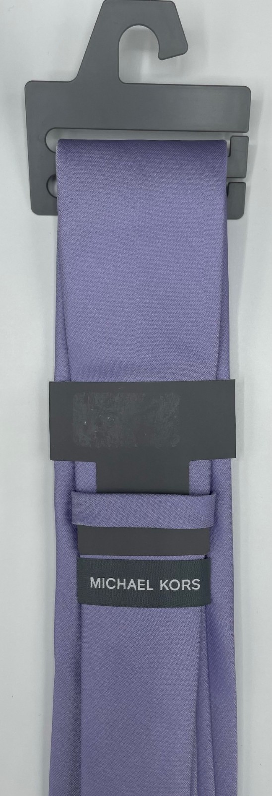 MICHAEL KORS Men's 100% Polyester Tie ~ Lilac ~ Solid ~ NEW MSRP: $69.50