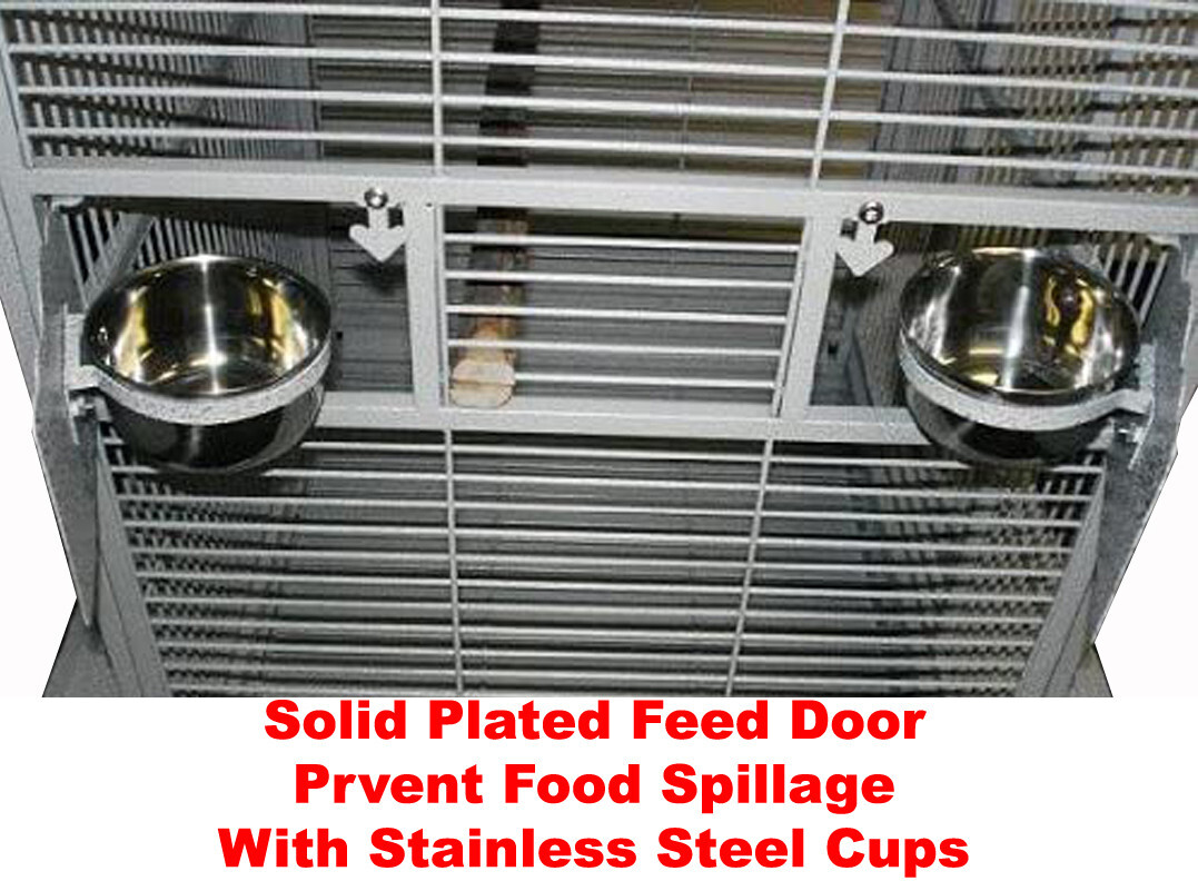 XLARGE 75" Bird Parrot Play-Top Cage Cockatiel Macaw Conure African Grey Conures