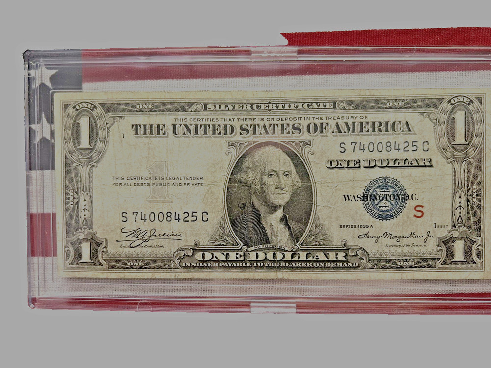 1935A $1Silver Certificates R&S Experimental Notes 2 Notes  FINE CONDITION K675