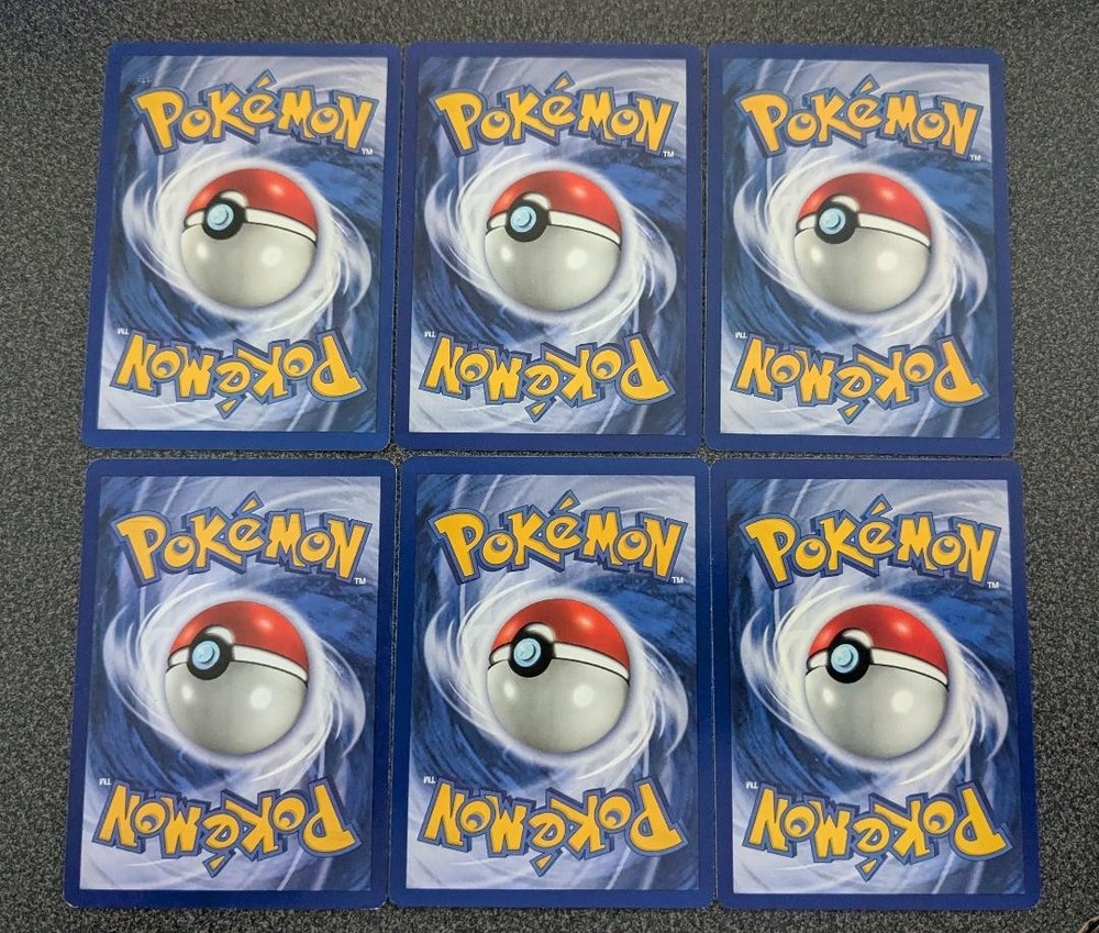 Pokemon 1st Edition Base Basic Set Shadowless Energy Lot 6 Card Set