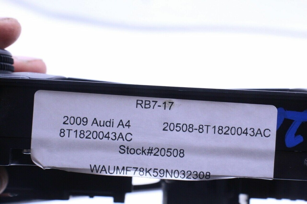 2009-2010 Audi A4 A5 S4 S5 Climate Temperature Control Panel OEM